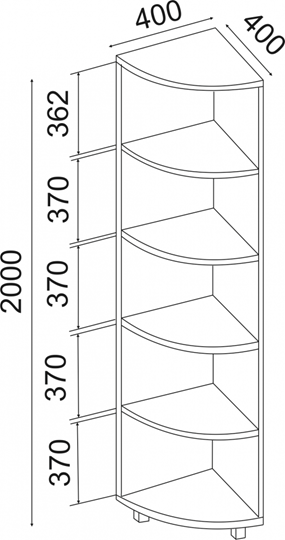 Угловой стеллаж West М07 в Химках - изображение 1