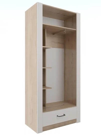 Шкаф гардеробный Ева 5 М1 дуб ирландский/белый матовый в Химках - изображение 1
