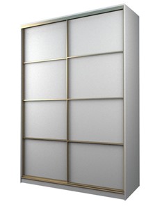 Шкаф 2-х дверный MAX МШ-27-6-16-11, Профиль Золото/Цвет Белый в Одинцово
