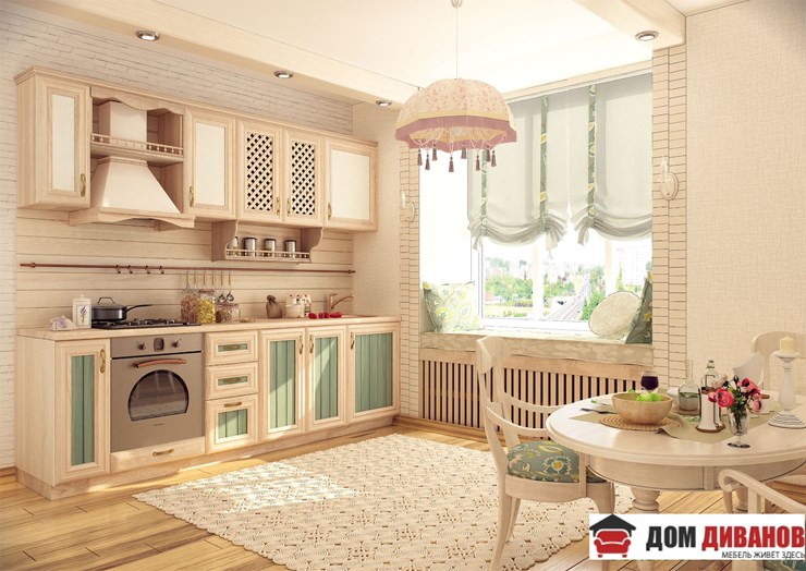 Модульная кухня Кантри Сонома Эйч Светлая в Москве - изображение