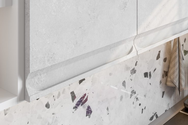 Угловой гарнитур Вельвет, бетон графит/бетон снежный в Москве - изображение 5