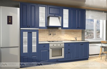Кухонный гарнитур Вена 2800, цвет Синий в Одинцово