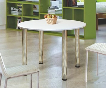 Круглый стол на кухню Круглый 900 на металлических опорах в Одинцово