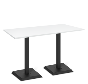 Кухонный обеденный стол SHT-TU5-BS2/Н110 (2 шт.)/ТT 120/80 (черный/белый шагрень) в Подольске