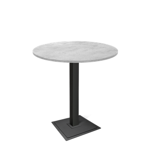 Барный стол SHT-TU5-BS1/H110 / SHT-TT 90 ЛДСП (бетон чикаго светло-серый/черный) в Одинцово
