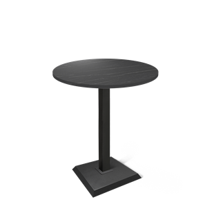 Барный стол Sheffilton SHT-TU5-BS2/H110 / SHT-TT 80 ЛДСП (камень пьетра гриджио черный/черный) в Подольске