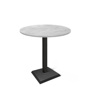 Барный стол SHT-TU5-BS2/H110 / SHT-TT 90 ЛДСП (бетон чикаго светло-серый/черный) в Одинцово