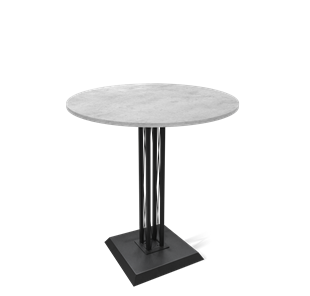 Барный стол SHT-TU6-BS2/H110 / SHT-TT 90 ЛДСП (бетон чикаго светло-серый/черный) в Одинцово