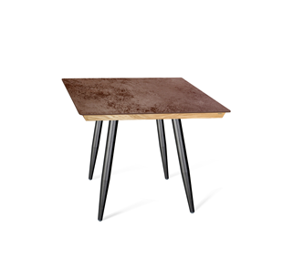 Керамический кухонный стол SHT-TU14 (4 шт.)/ТT8 60/60 (черный муар/прозрачный лак/коричневая сепия) в Одинцово