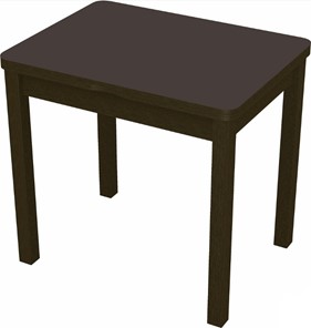 Кухонный стол раскладной Бари дерево №8 (стекло коричневое/венге) в Химках