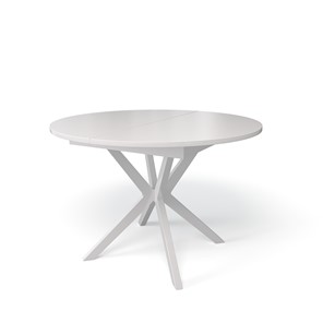 Стеклянный кухонный стол Kenner B1100 (Белый/Стекло белое сатин) в Одинцово