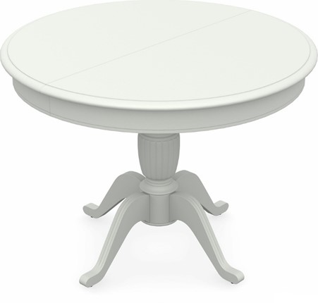 Кухонный стол раздвижной Леонардо-1 исп. Круг 820, тон 9 (Морилка/Эмаль) в Одинцово - изображение