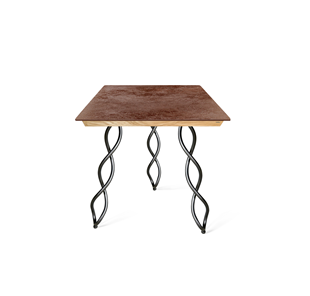 Керамический кухонный стол SHT-TU17 (3 шт.)/ТT8 60/60 (черный муар/прозрачный лак/коричневая сепия) в Одинцово