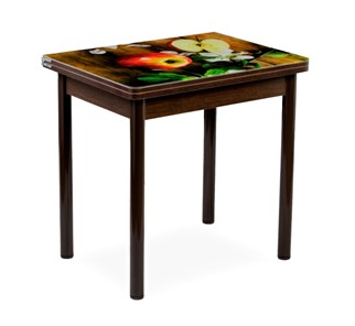 Кухонный пристенный стол СПА-02 СТФ, венге/фотопечать дерево/опоры коричневый в Подольске