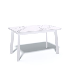 Кухонный раздвижной стол AA1200 (белый/керамика мрамор белый) в Одинцово