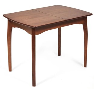 Обеденный раздвижной стол Caterina, бук/мдф, 100+30x70x75, коричневый арт.14122 в Москве