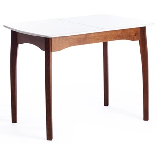 Раздвижной стол Caterina, бук/мдф, 100+30x70x75, коричневый, белый арт.15856 в Химках