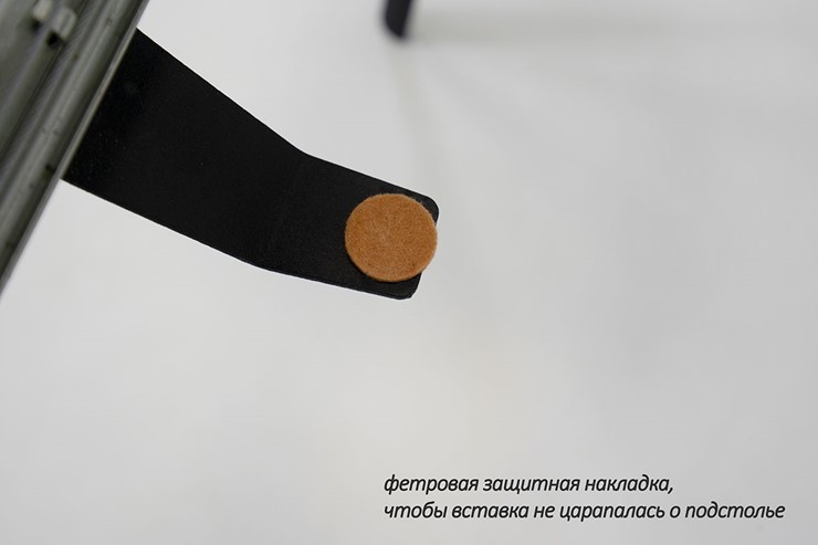 Обеденный раздвижной стол Дали-1L(ноги черные, дуб табако) в Москве - изображение 6