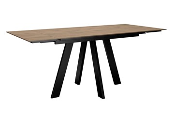 Кухонный стол раскладной DikLine DM120 Дуб галифакс / опоры черные в Серпухове - предосмотр 2