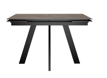 Кухонный стол раскладной DikLine DM120 Хромикс бронза / опоры черные в Подольске - предосмотр 1