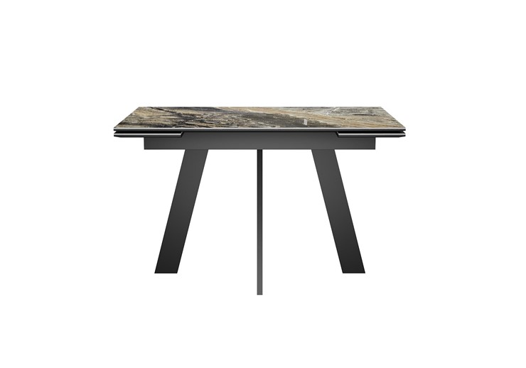 Кухонный раздвижной стол DikLine SKM120 Керамика Amadeus/подстолье черное/опоры черные в Коломне - изображение 7