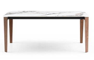 Кухонный раскладной стол DT8843CW (180) белый мрамор  керамика в Одинцово