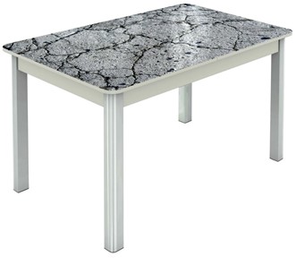 Обеденный раздвижной стол Гамбург исп. 1, ноги метал. крашеные №23 (Exclusive h118/белый) в Одинцово