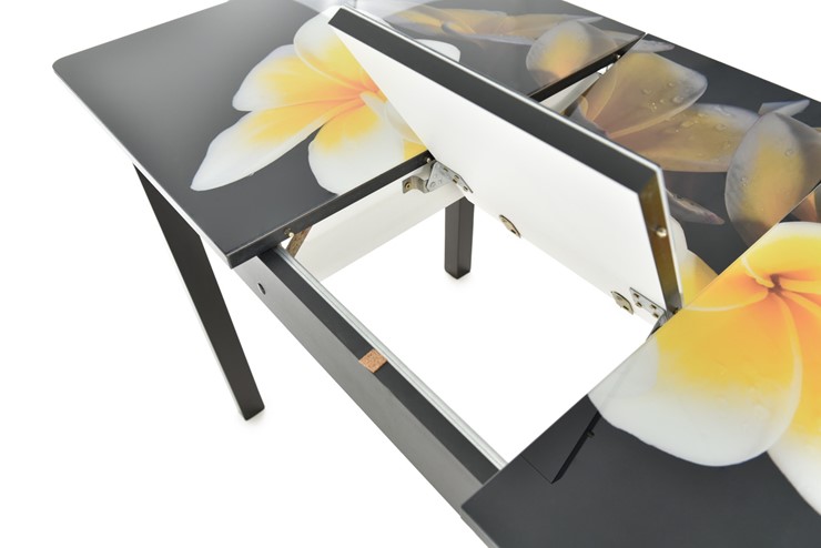 Кухонный стол раздвижной Гамбург исп.2 ноги метал. крашеные №23, Фотопечать (Текстура №58) в Подольске - изображение 5