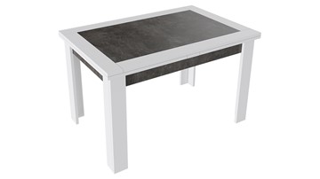 Кухонный стол раскладной Хьюстон тип 4 (Белый/Ателье темный) в Подольске