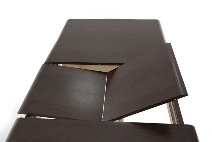Кухонный стол раздвижной Кабриоль 1200х800, (Тон 7 - Орех тёмный) Морилка/Эмаль в Одинцово - изображение 7