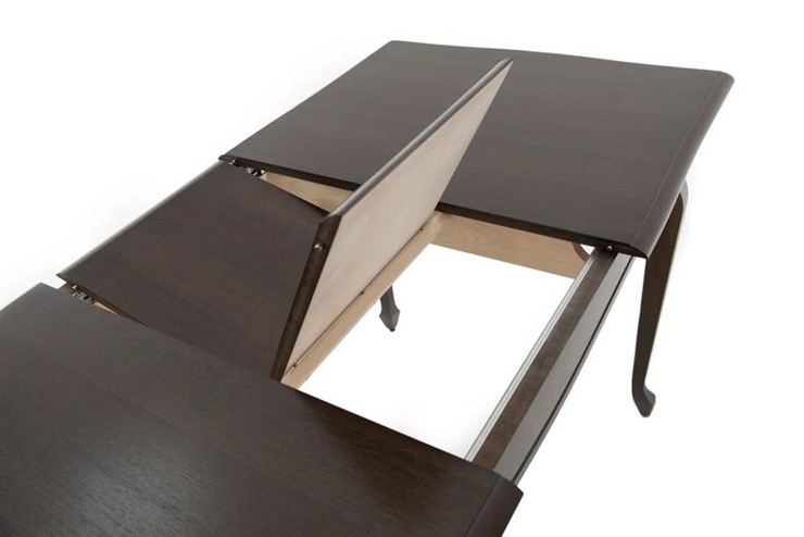 Кухонный стол раздвижной Кабриоль 1200х800, (Тон 7 - Орех тёмный) Морилка/Эмаль в Одинцово - изображение 8