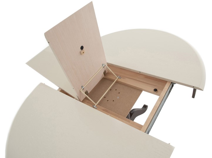 Кухонный стол раздвижной Леонардо-1 исп. Круг 820, тон 9 (Морилка/Эмаль) в Одинцово - изображение 6
