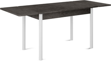 Обеденный раздвижной стол Милан-2 EVO, ноги белые, серый камень в Одинцово - предосмотр 1