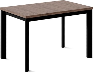 Кухонный стол раздвижной Нагано-1L (ноги черные, дуб табако) в Химках