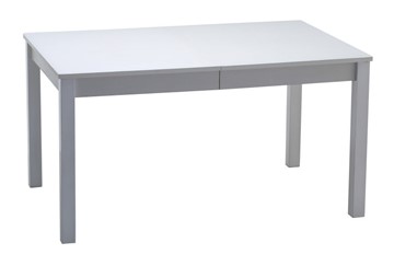 Стеклянный обеденный стол Нагано-2 стекло белое opti (хром-лак) в Коломне