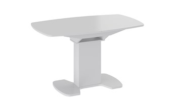 Стеклянный кухонный стол Портофино (СМ(ТД)-105.02.11(1)), цвет Белый глянец/Стекло белое в Подольске