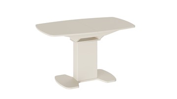 Стеклянный обеденный стол Портофино (СМ(ТД)-105.02.11(1)), цвет Бежевое/Стекло бежевое матовое LUX в Подольске