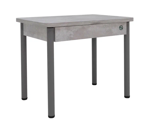 Кухонный стол раскладной Прайм-3Р, Цемент светлый в Подольске - изображение