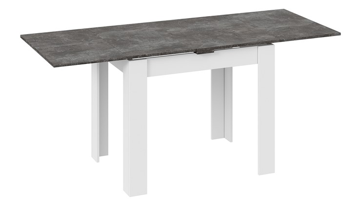 Обеденный раздвижной стол Промо тип 3 (Белый/Ателье темный) в Одинцово - изображение 1
