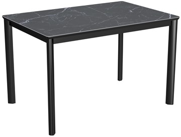 Кухонный стол раздвижной Римини-мини С, 90х65 (+40) керамика Black Marble (черный) в Подольске