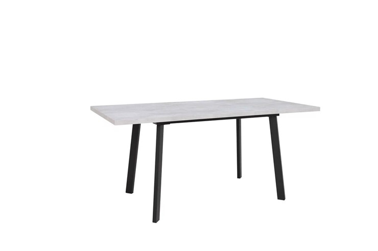 Кухонный стол раскладной Робин, опоры прямые, цемент светлый в Одинцово - изображение 2