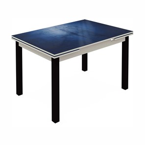 Кухонный стол раздвижной Шанхай исп.2 ноги метал. крашеные №21 (Exclusive h149/белый) в Одинцово
