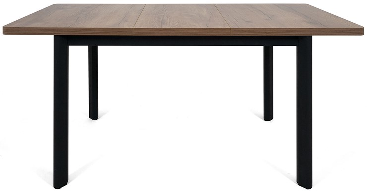 Кухонный стол раскладной Токио-2L (ноги металлические черные, дуб табако) в Одинцово - изображение 4