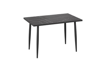 Обеденный стол Невада ДП1-02-08 (Черный мрамор/Черный матовый) в Подольске - предосмотр 1
