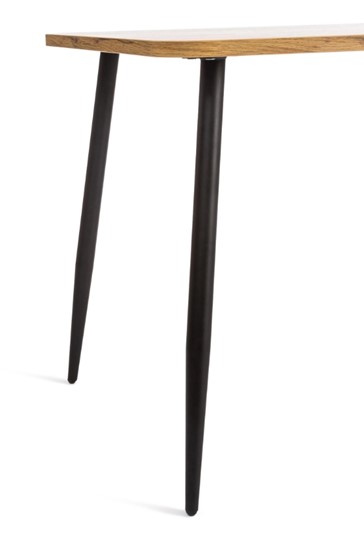 Стол кухонный PLUTO ЛДСП/металл, 120x80x77, Дуб вотан/Черный арт.19317 в Одинцово - изображение 3