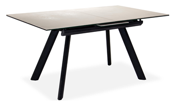 Кухонный стол раздвижной Бордо 3CQ 180х95 (Oxide Avorio/Графит) в Химках