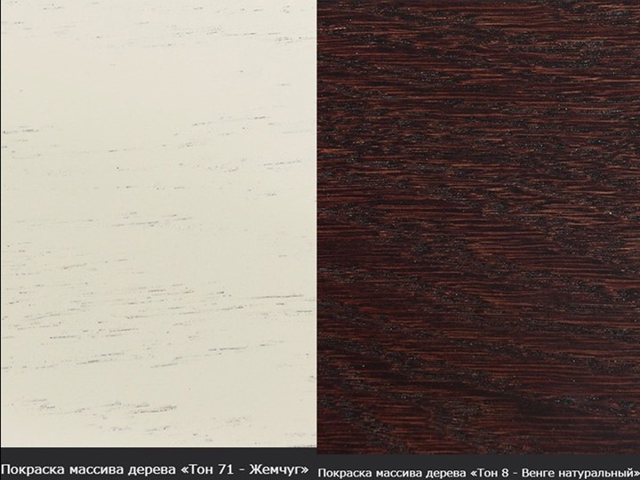 Кухонный стол раздвижной Леонардо-1 исп. Круг 820, тон 9 (Морилка/Эмаль) в Одинцово - изображение 16
