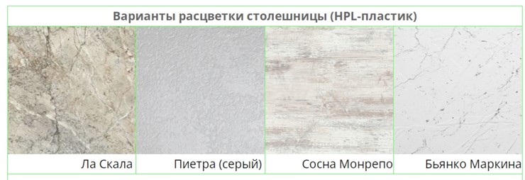 Кухонный стол КРОСС-60 СРП-С-038 140 (181)*80*75 столешница HPL-пластик в Москве - изображение 22