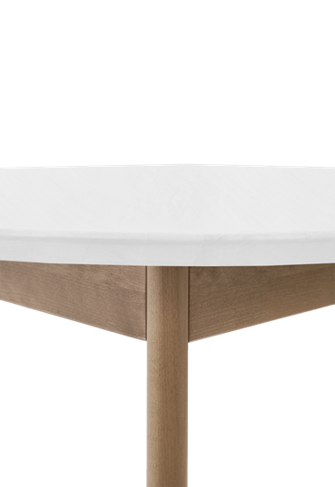 Обеденный стол Орион Classic 94, Дуб/белый в Химках - изображение 3
