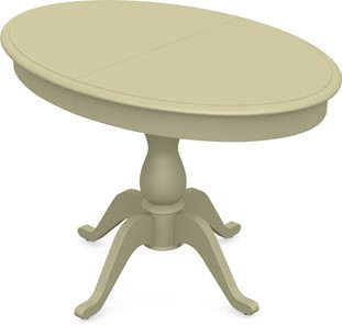 Кухонный стол раздвижной Фабрицио-1 исп. Эллипс, Тон 10 Покраска + патина с прорисовкой (на столешнице) в Подольске
